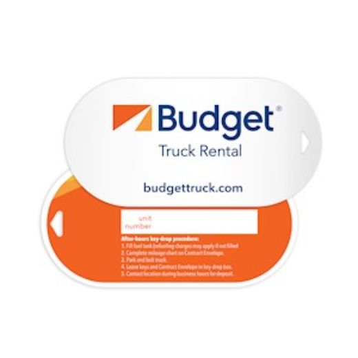 Budget Truck Tag