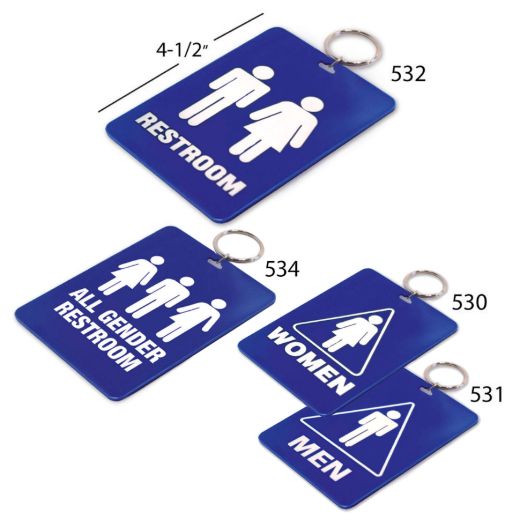 Picture of Restroom Tag with Ring