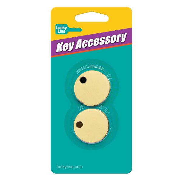 Picture of 1-1/4  BRASS TAG  1 HOLE  5/CD