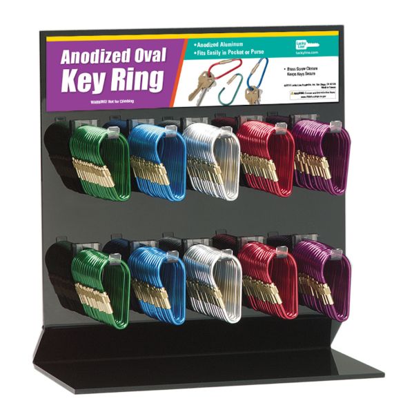 Picture of Anodized Oval Key Ring Display