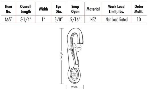 All-Purpose Snaps, Fixed Eye