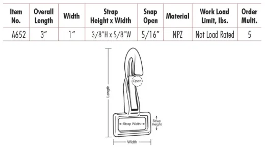 Utility Strap Hooks