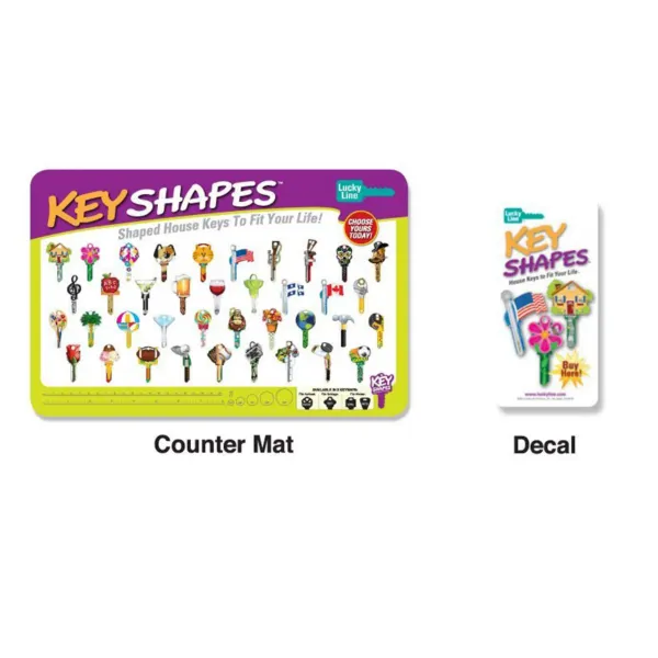 Key Shapes™ Counter Mat & Decal