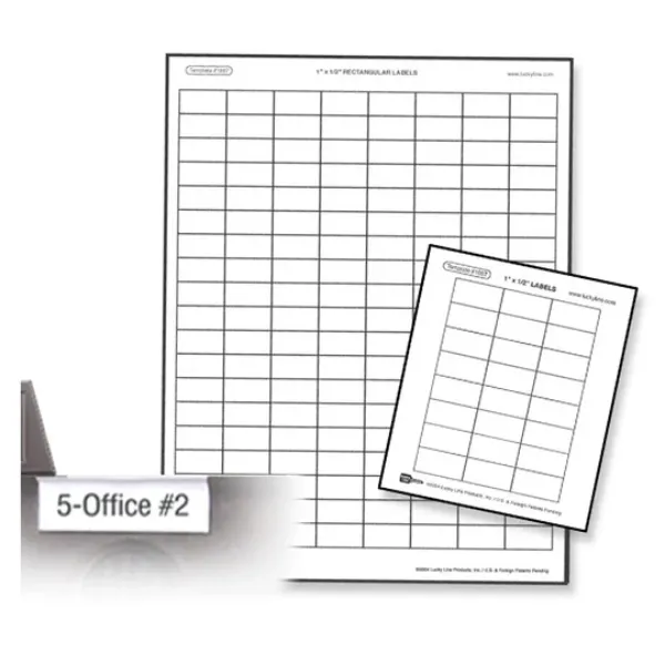"File-A-Key Tab Labels 3/8"" x 1"""