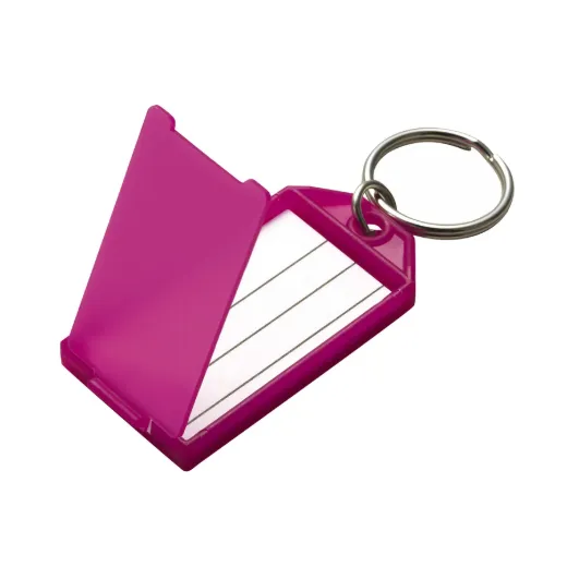 Custom Imprinted Key Tag with Flap - with Tang or Split Ring