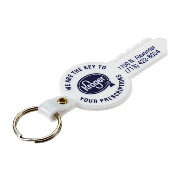Custom Imprinted Key-Shaped Fob