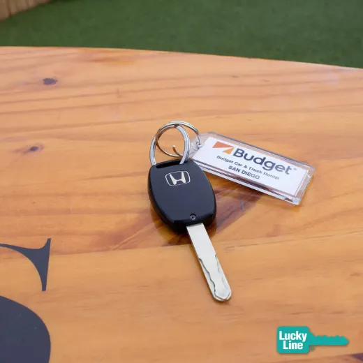 Custom Imprinted Key Tag with Tang Ring