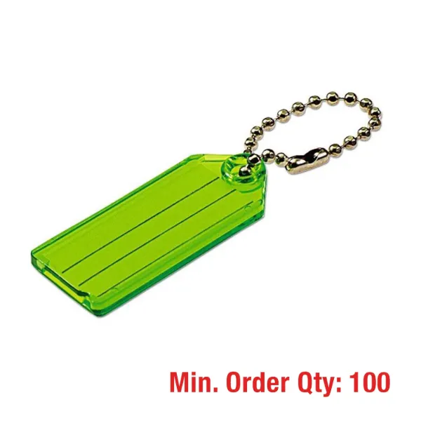 Bulk Non-Packaged Key Tag w/ Ball Chain