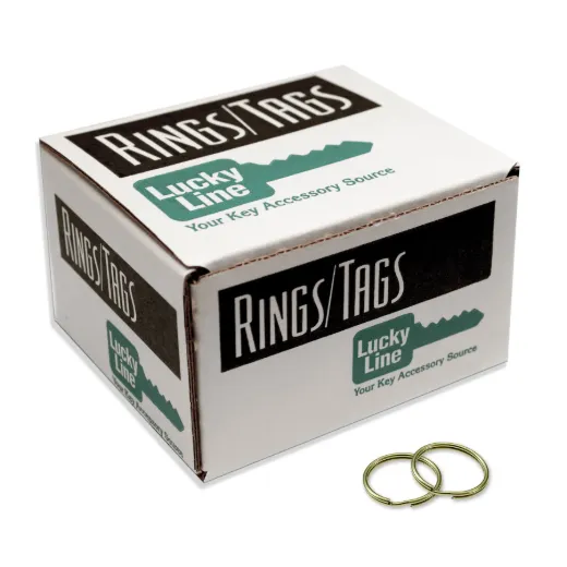 Brass-Plated Tempered Steel Split Key Rings