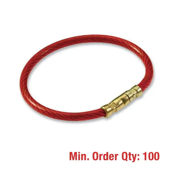 Bulk Non-Packaged Nylon Twisty Key Ring