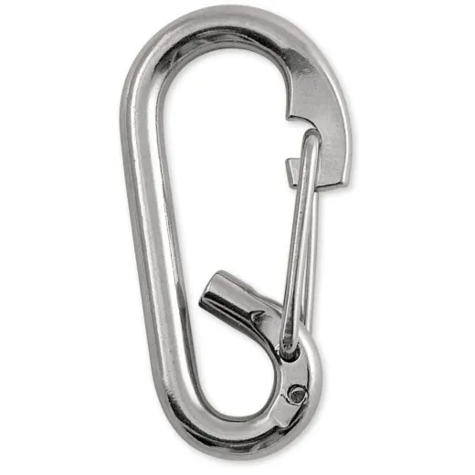 Oval Stainless Loop Spring Snaps, Wire Gate