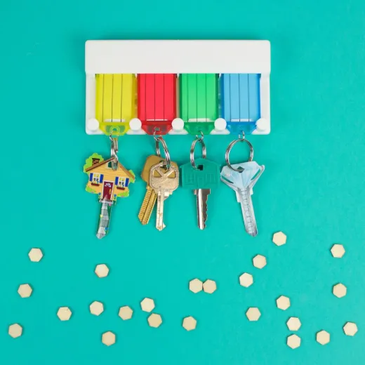 4-Key Tag Rack
