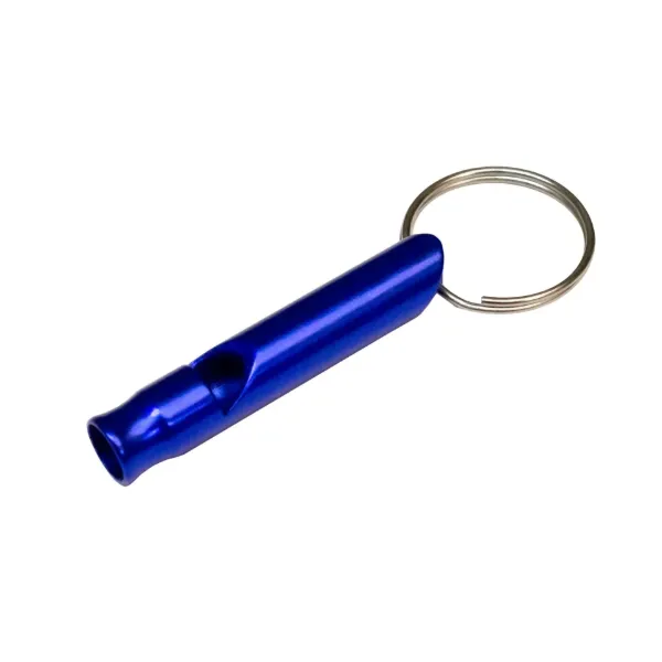 BULLET WHISTLE KEYCHAIN BLUE 1/PK