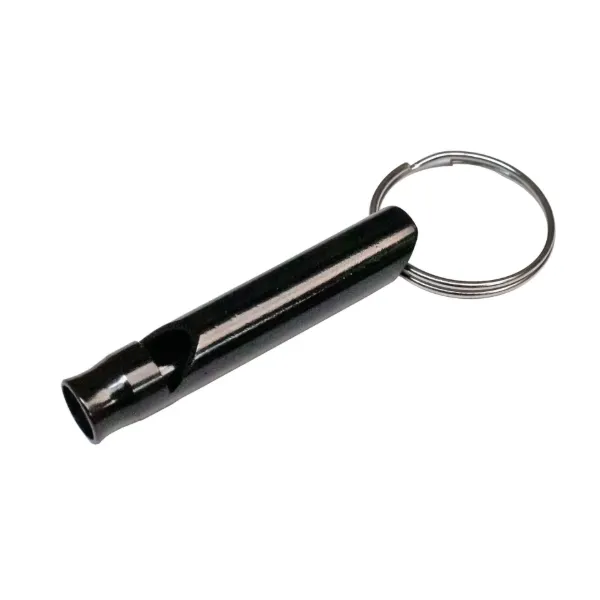 BULLET WHISTLE KEYCHAIN BLACK 1/PK