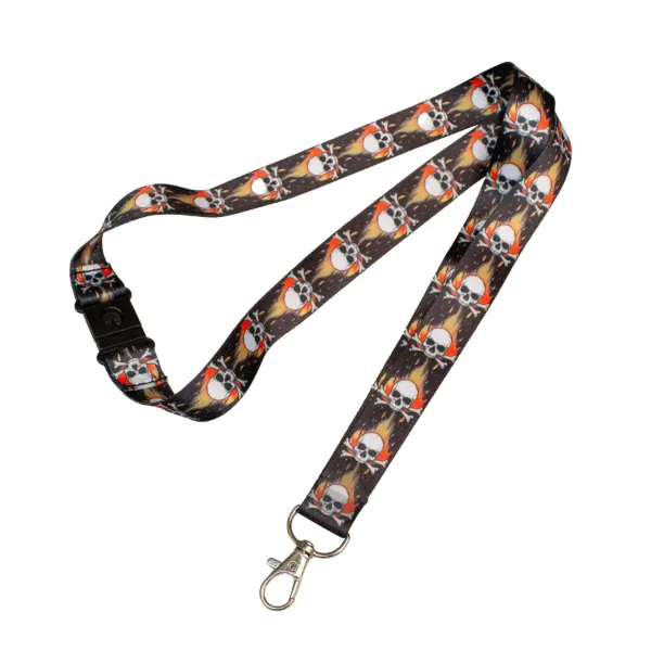DESIGNER LANYARD SKULLS  10ea/PK