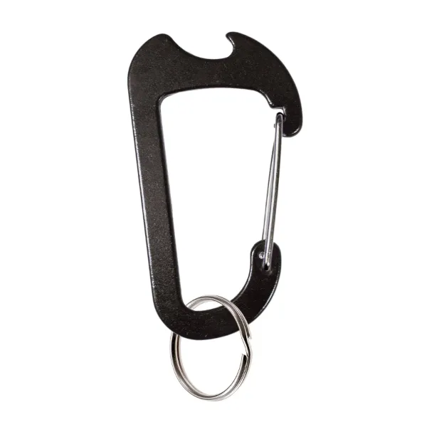 BOTTLE OPENER C-CLIP  ALUMINUM  BLK  10/PK