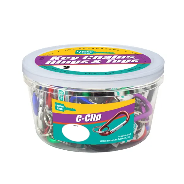 SM C-CLIP  ALUMINUM  ASST  50/JR