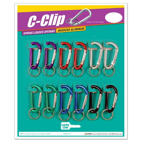 SM C-CLIP  ALUMINUM  ASST  12ea/CD