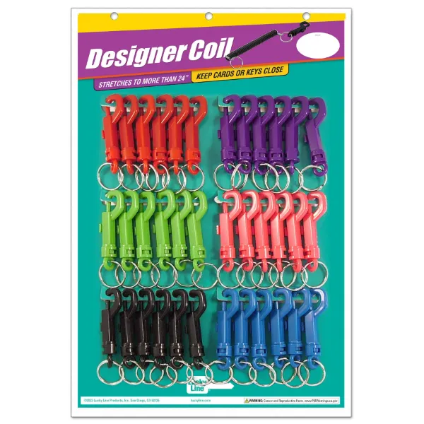 PLASTIC KEY CLIP  ASST  36/CD
