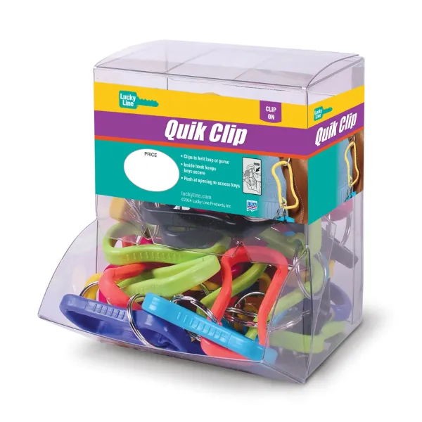 QUIK CLIP  ASST  40/CLEAR BOX