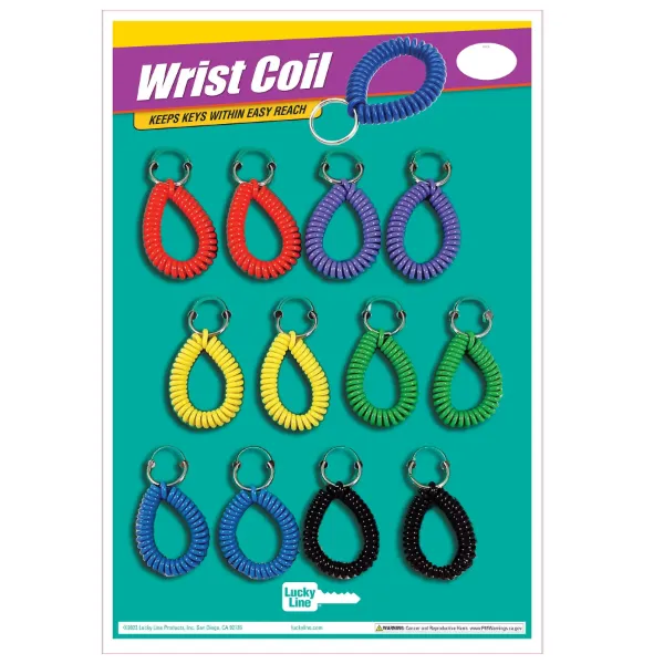 WRIST COIL W/RING  ASST  12ea/CD