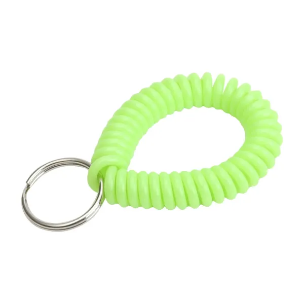 WRIST COIL W/RING NEON GREEN 1/BAG