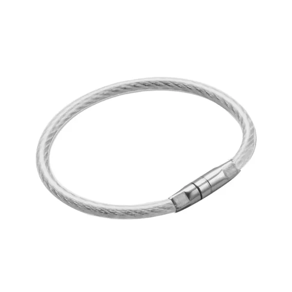 LOCKING CABLE RING  CLEAR  25/PK