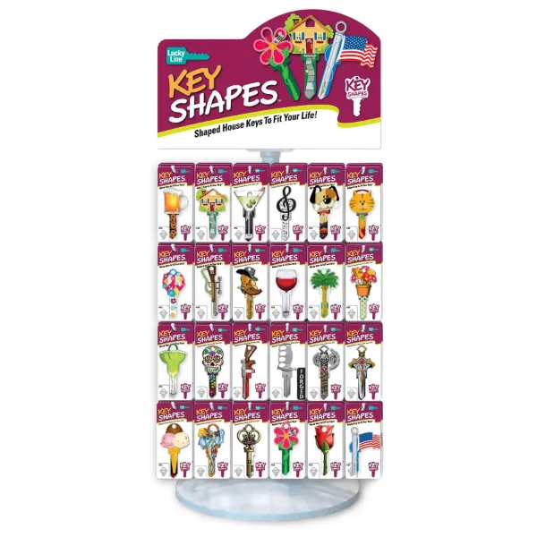 KEY SHAPES COUNTER DISPLAY, 48 SKUS, 240 PCS (5K, 5S)
