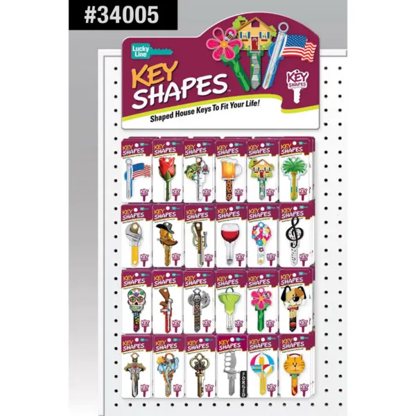 KEY SHAPES WALL DISPLAY, 48 SKUS, 72 PCS (1K, 2S)