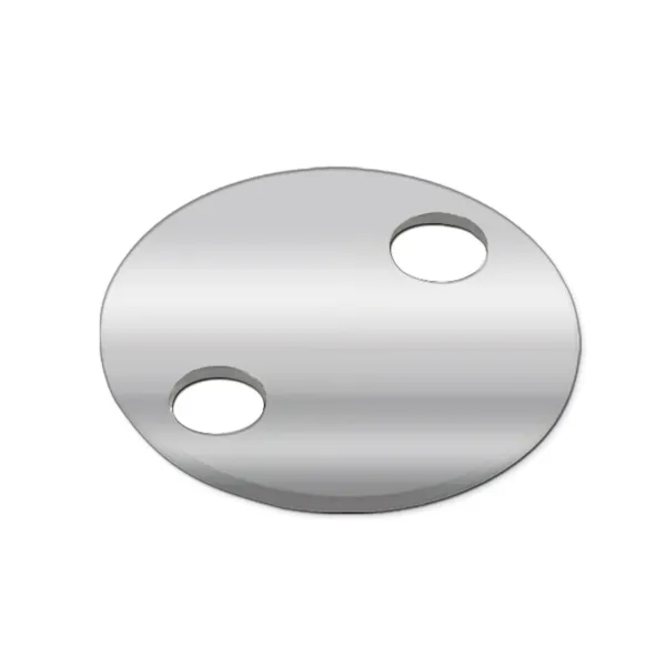 1-1/4  ALUM TAG 2 HOLE SILVER  20/PK