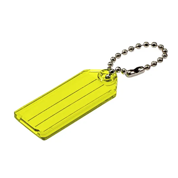 ID TAG W/B CHAIN  YELLOW  10/PK