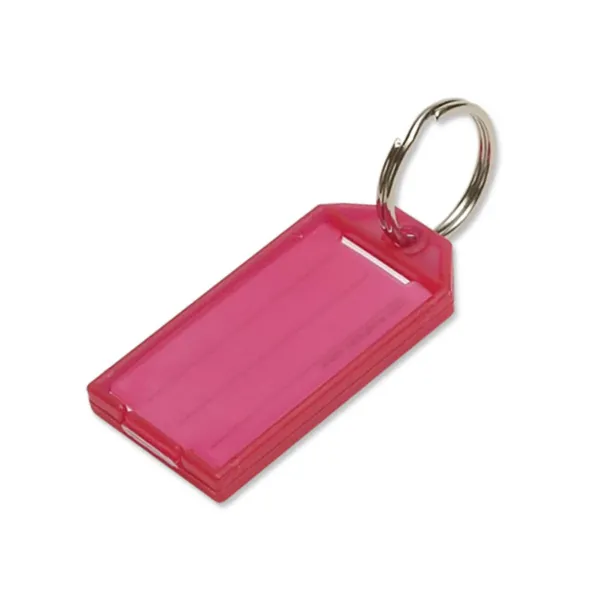 ID TAG W/SKR  RED  100/BOX