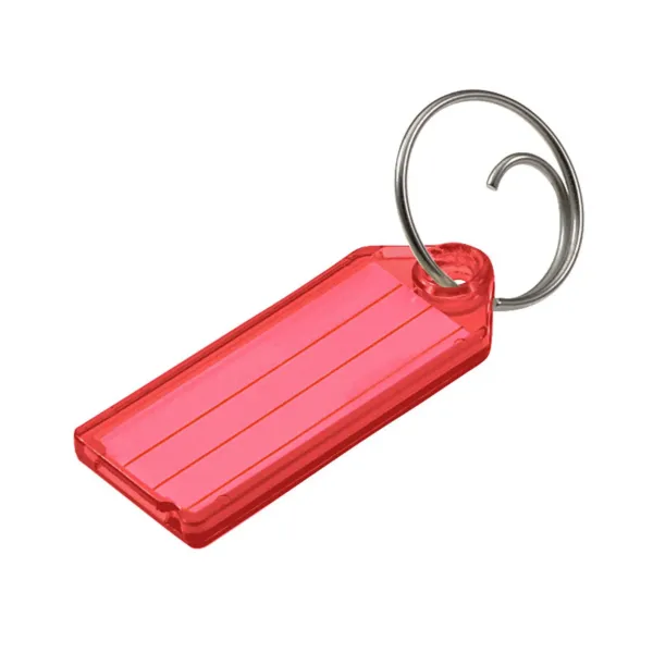ID TAG W/TANG  RED  100/BX