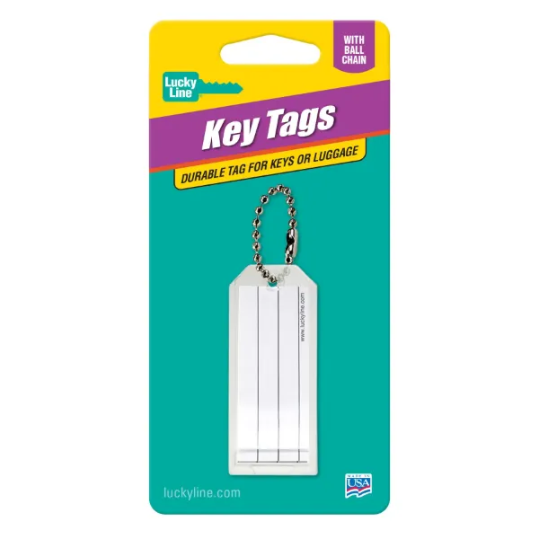 LARGE ID TAG W/WHITE INSERT  1/CD
