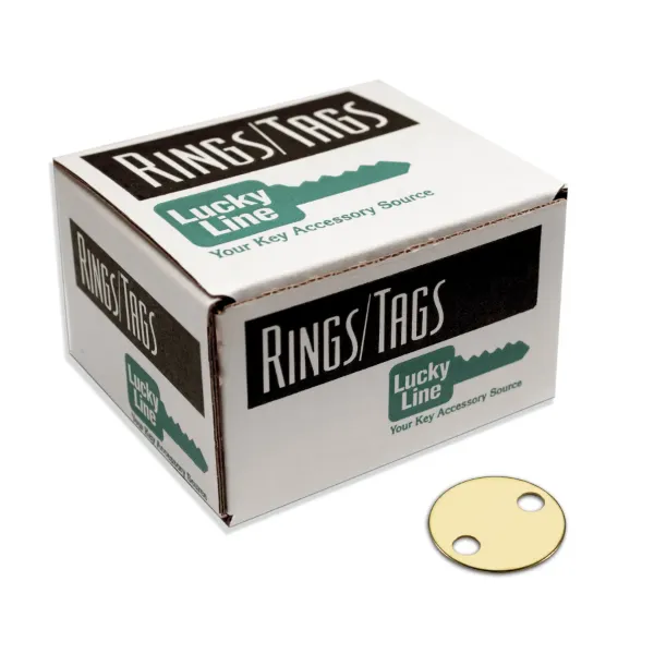 1-1/8  BRASS TAG  2 HOLE  100/BX