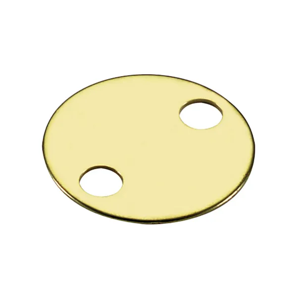 1-1/4  BRASS TAG  2 HOLE  10/PK