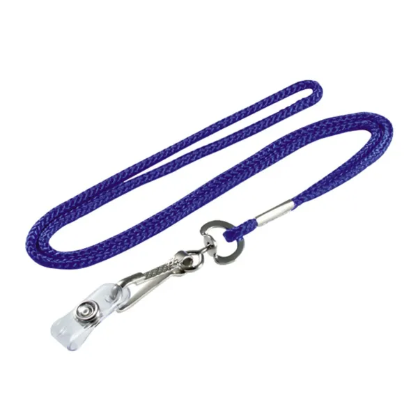 LANYARD W/BADGE HLR  BLUE  10PK
