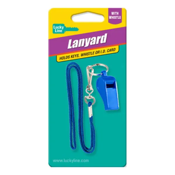 LANYARD W/WHISTLE  ASST  1/CD