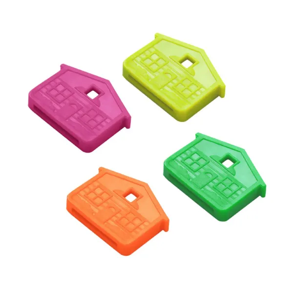 HOUSE KEY CAP  ASST NEON  100/PK