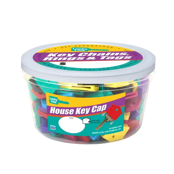 HOUSE KEY CAPS  ASST  100/JR