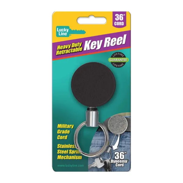 KEY REEL  BLACK  36 DYNEEMA CORD