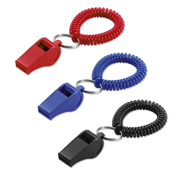 WRIST COIL W/WHISTLE  ASST  10/BAG