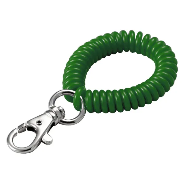 WRST COIL W/TRG SNAP  GREEN  1/BAG