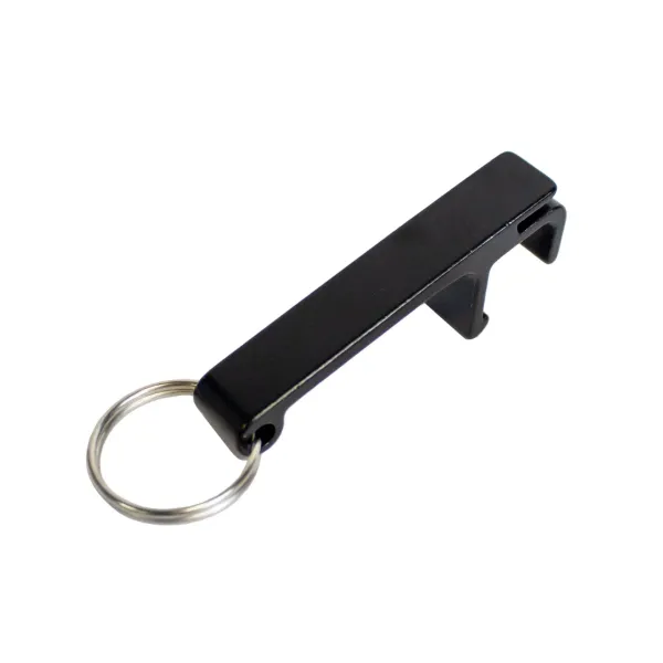 BOTTLE OPENER  BLACK  W/RING