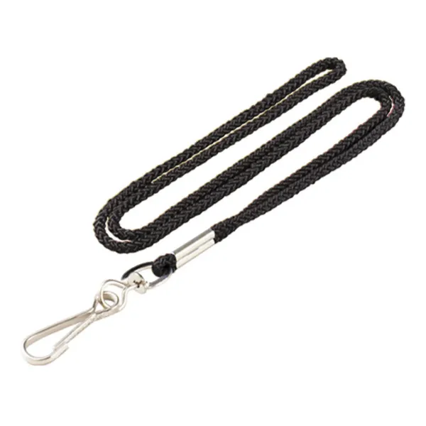 LANYARD WITH CLAMP BLACK