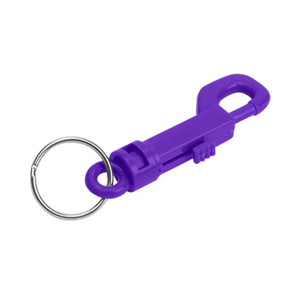 PLASTIC KEY CLIP   PURPLE