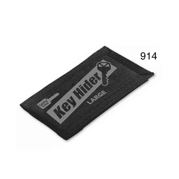 LARGE KEY POUCH  BLACK W/LL IM