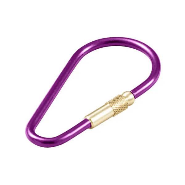 ANODIZED ALUM KEY RING   PURPLE