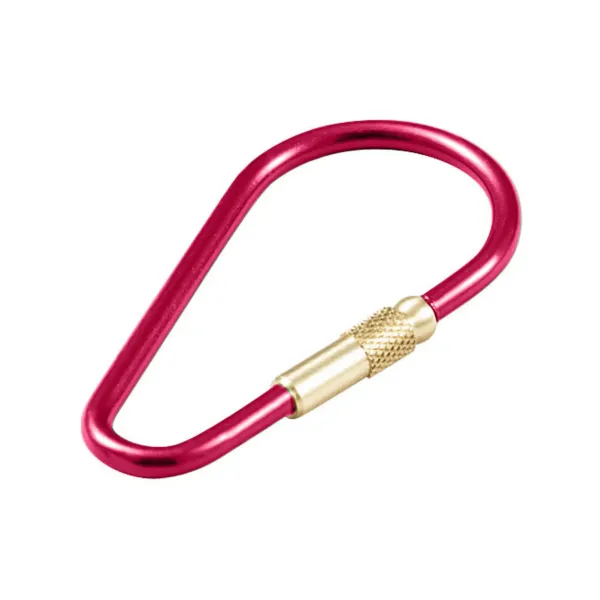 ANODIZED ALUM KEY RING   RED