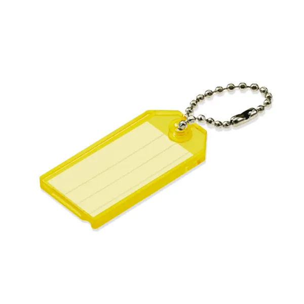 ID TAG W/BALL CHAIN  K YELLOW